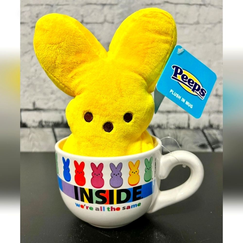 Peeps Yellow Plush in Mug New